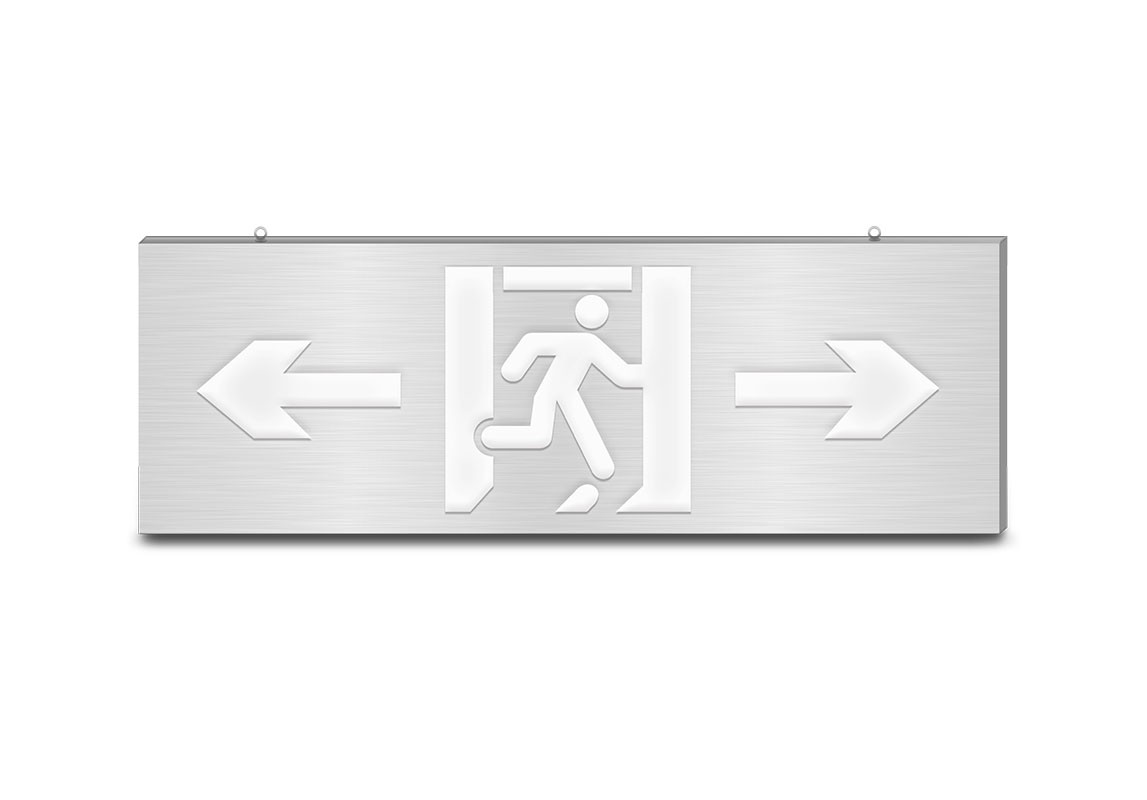 600大型款-双面双向消防应急标志灯 | ZS-BLJC-2LR0E Ⅲ 3W-J854 | 吊挂