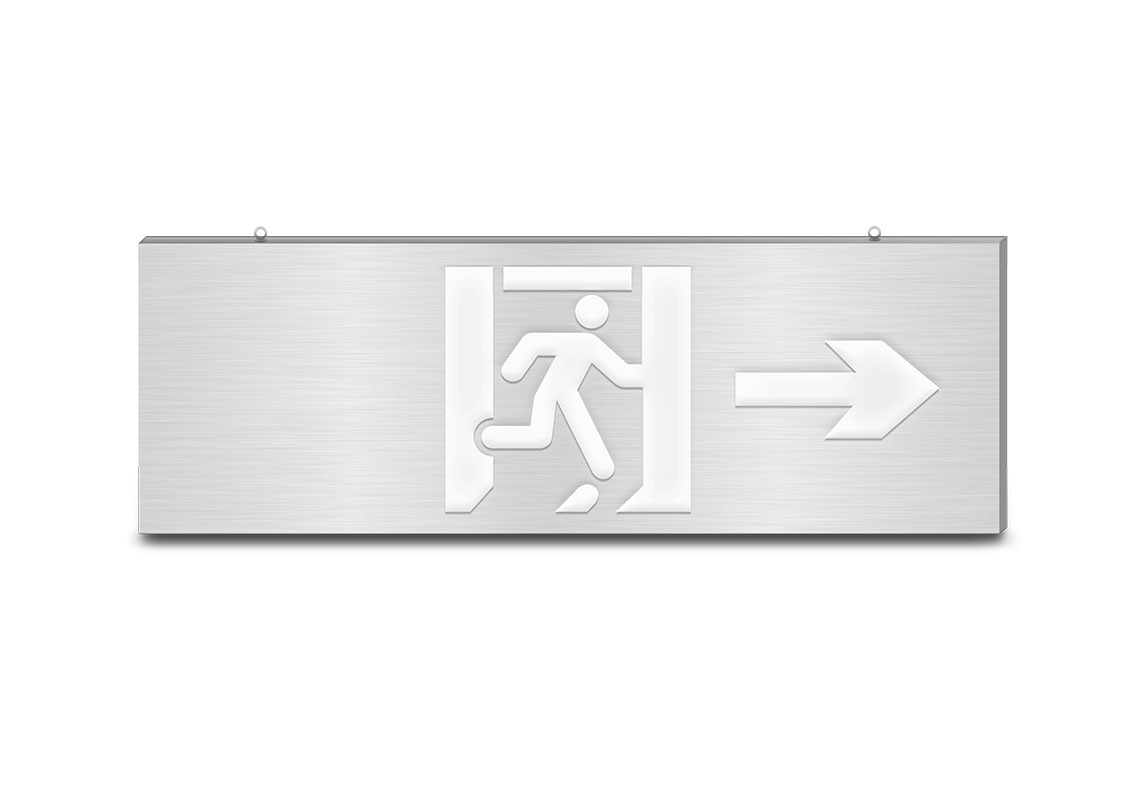 600大型款-双面单向消防应急标志灯 | ZS-BLJC-2LR0E Ⅲ 3W-J854 | 吊挂