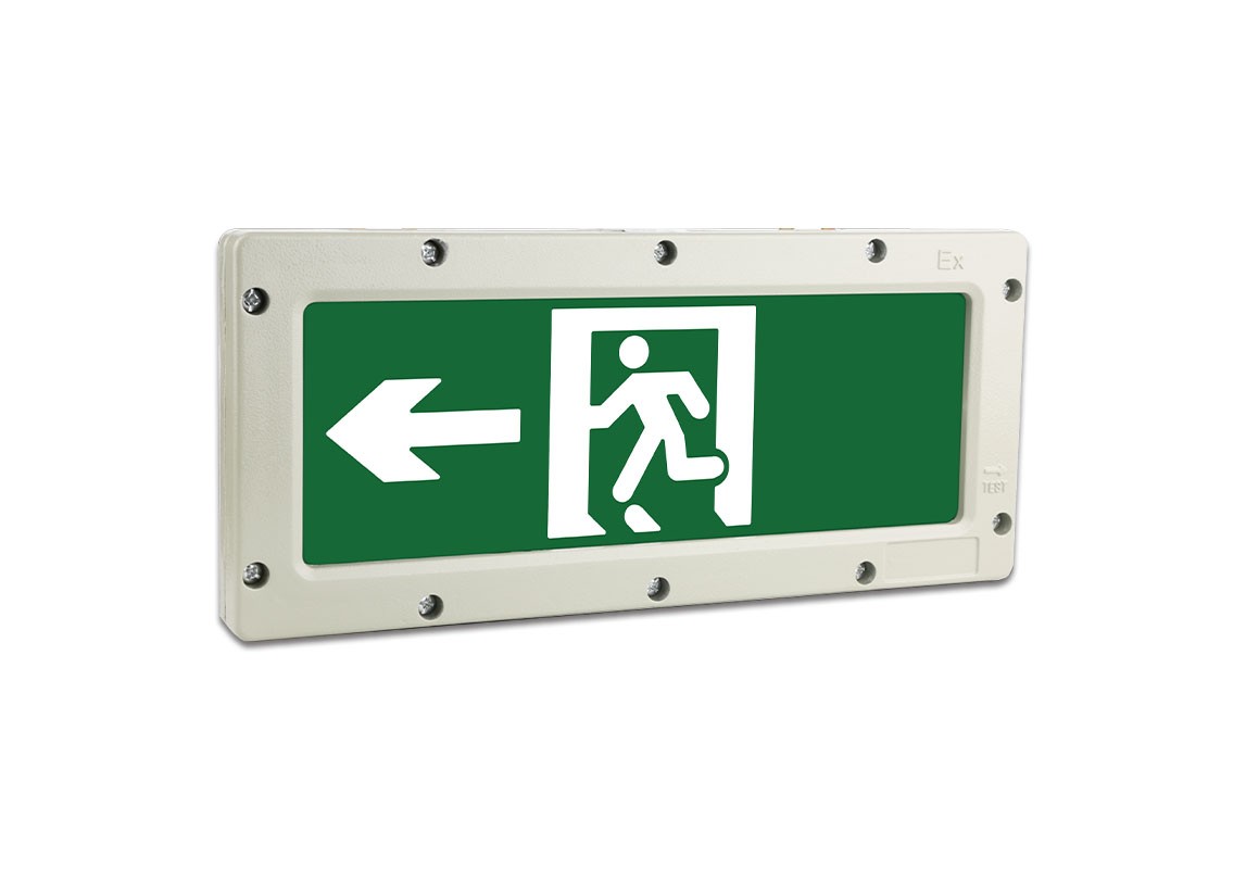 隔爆型-单面左向散标志灯  |  ZS-BLJC-1LEⅠ1W-J712  |  壁挂/吊挂